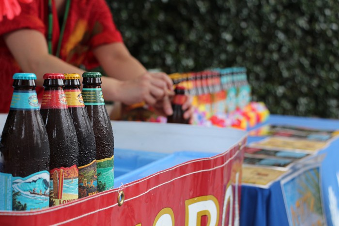 A beer terrace featuring Hawaiian food alongside the top craft beer found on the Hawaiian Islands: Kona Beer.