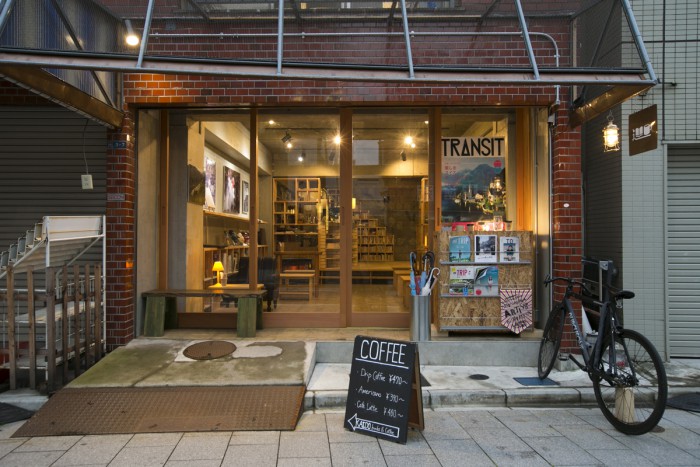 The café is situated in a renovated building that was once a hardware store