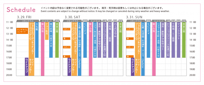 御殿山さくらまつり2019 スケジュール