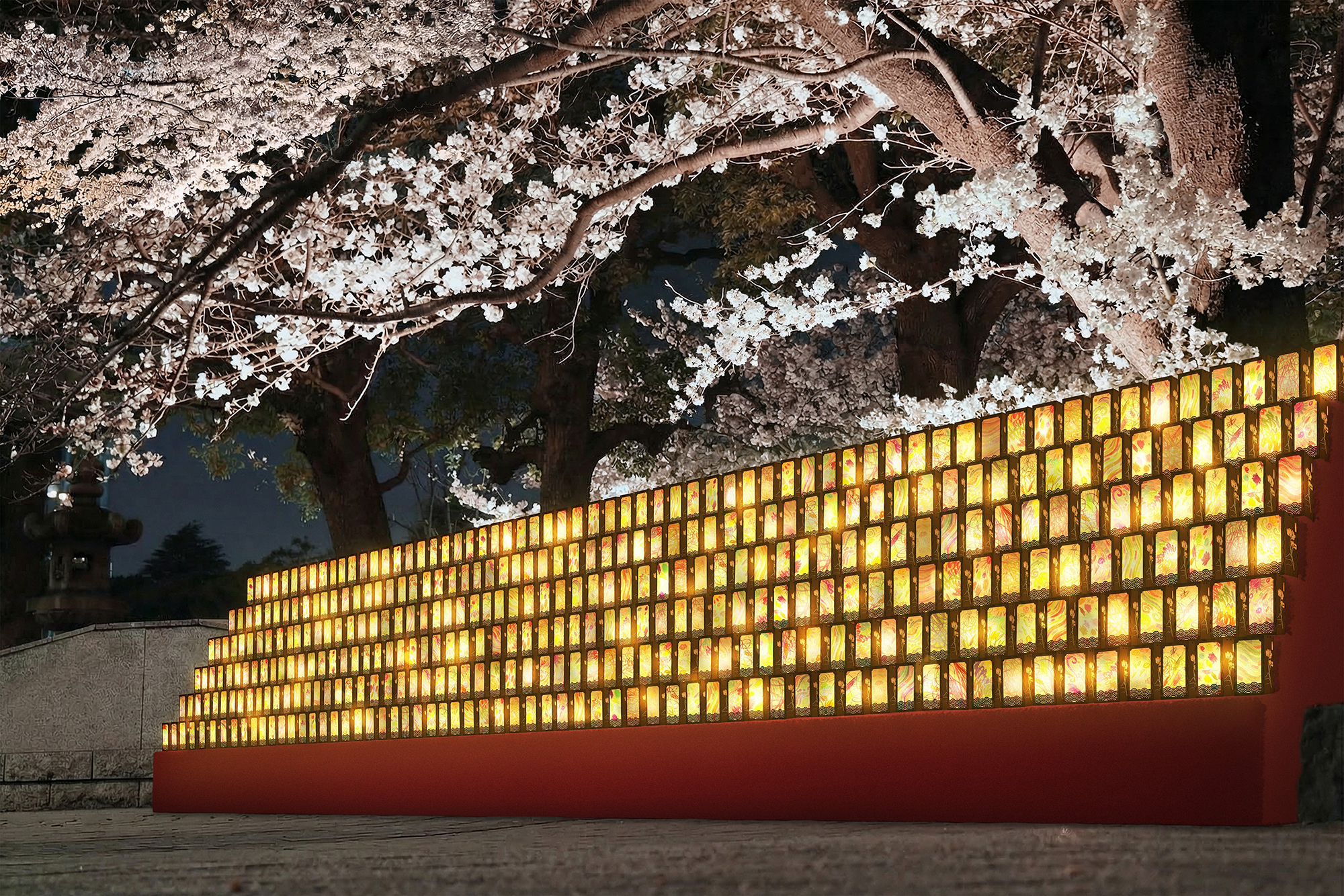 御殿山・1,000灯の道